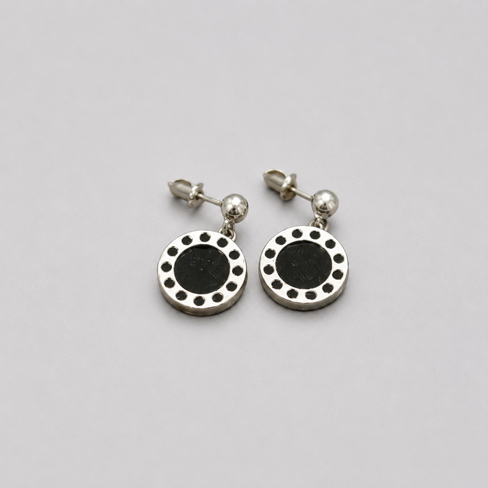 Shadow Beaded Stud Earrings