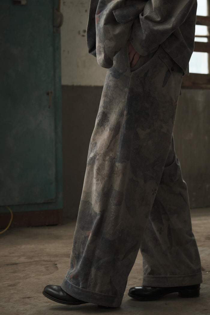 Drawstring Relaxed Trousers (Digital Printed)