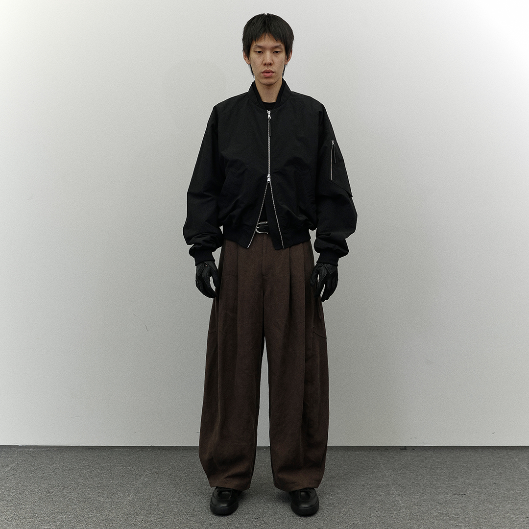 Pleated Cocoon Pants