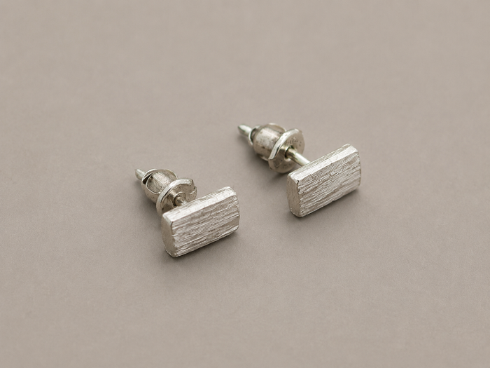 Precious Wood Block Earrings