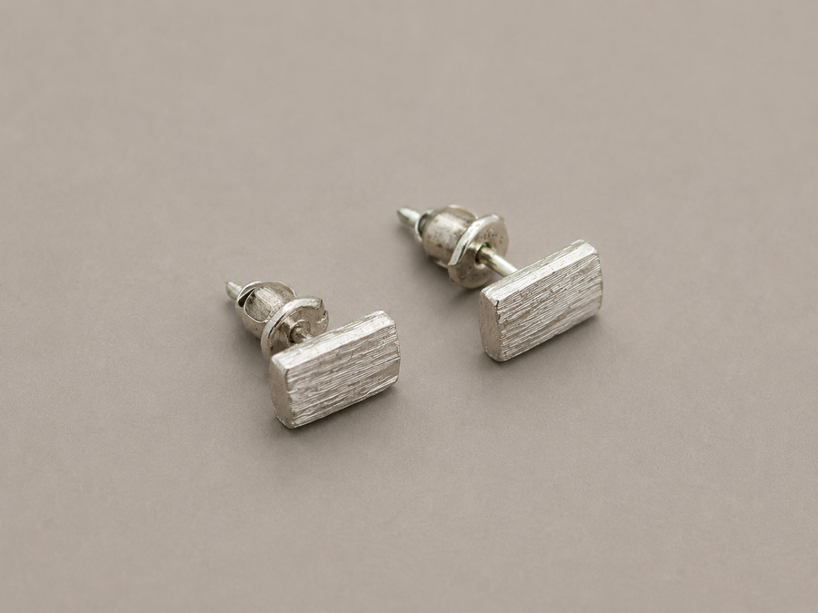 Precious Wood Block Earrings