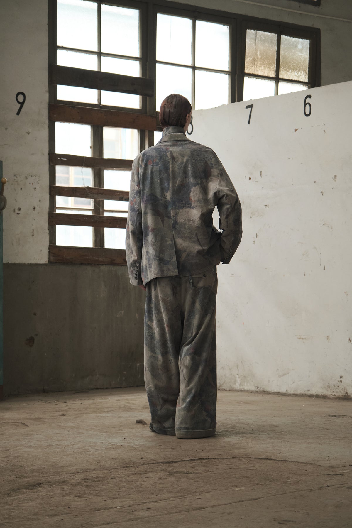 Drawstring Relaxed Trousers (Digital Printed)