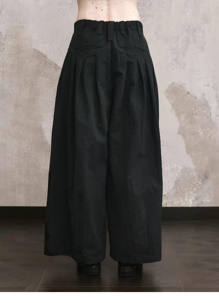 Multi-Pleat Samurai Pants