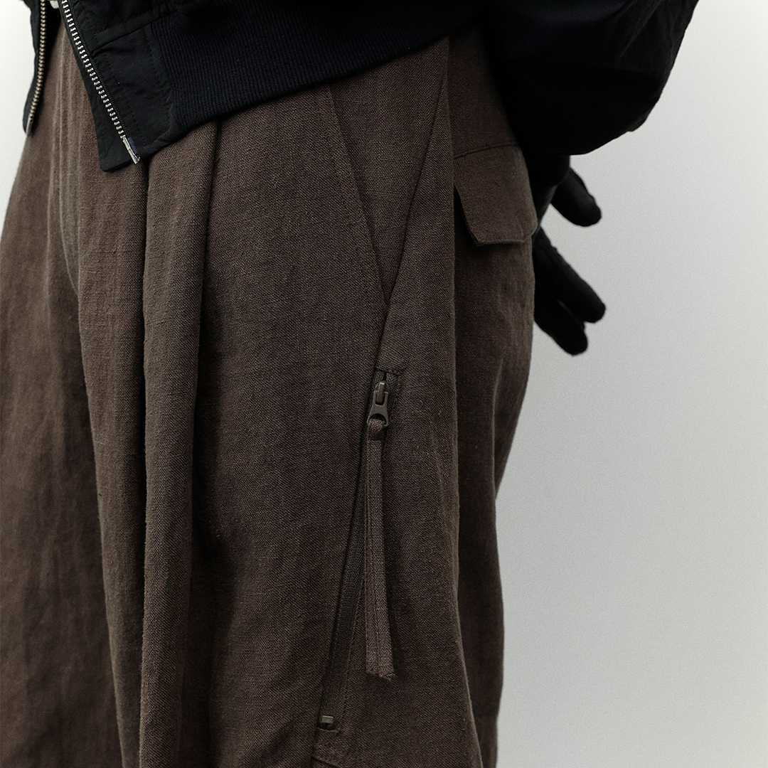 Pleated Cocoon Pants
