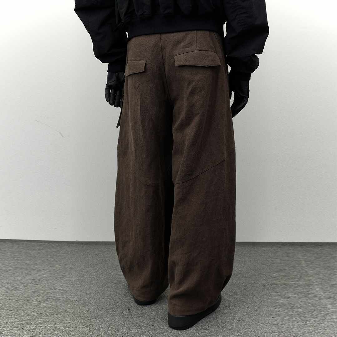Pleated Cocoon Pants