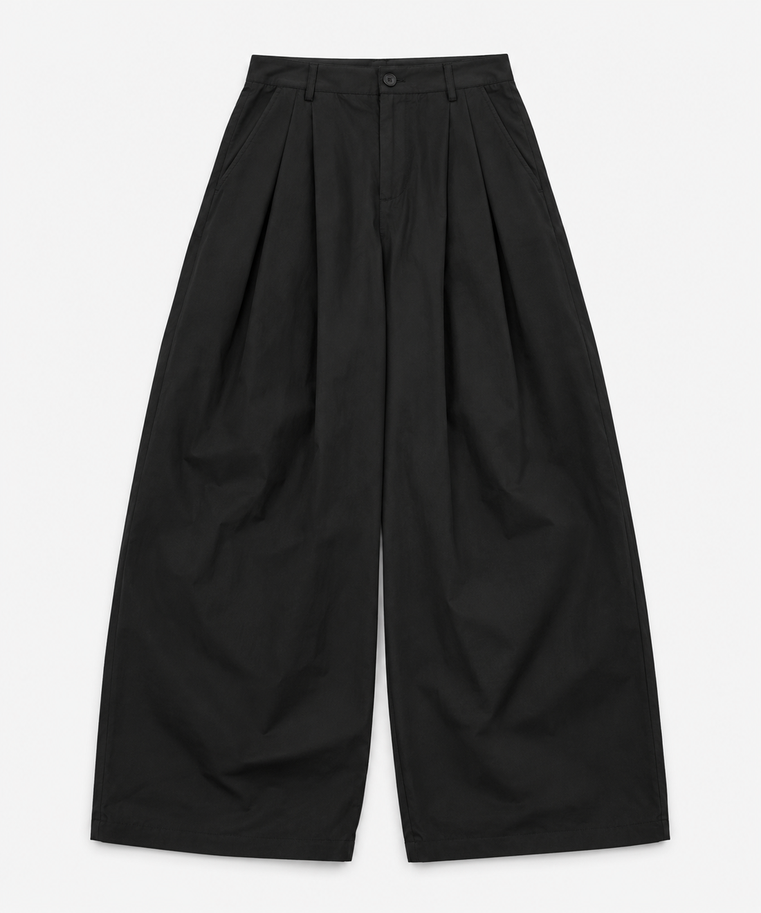Pleated Wide-Leg Pants