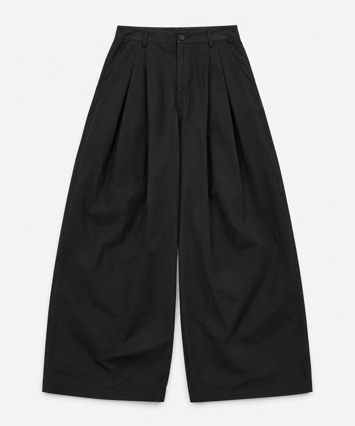 Pleated Wide-Leg Pants