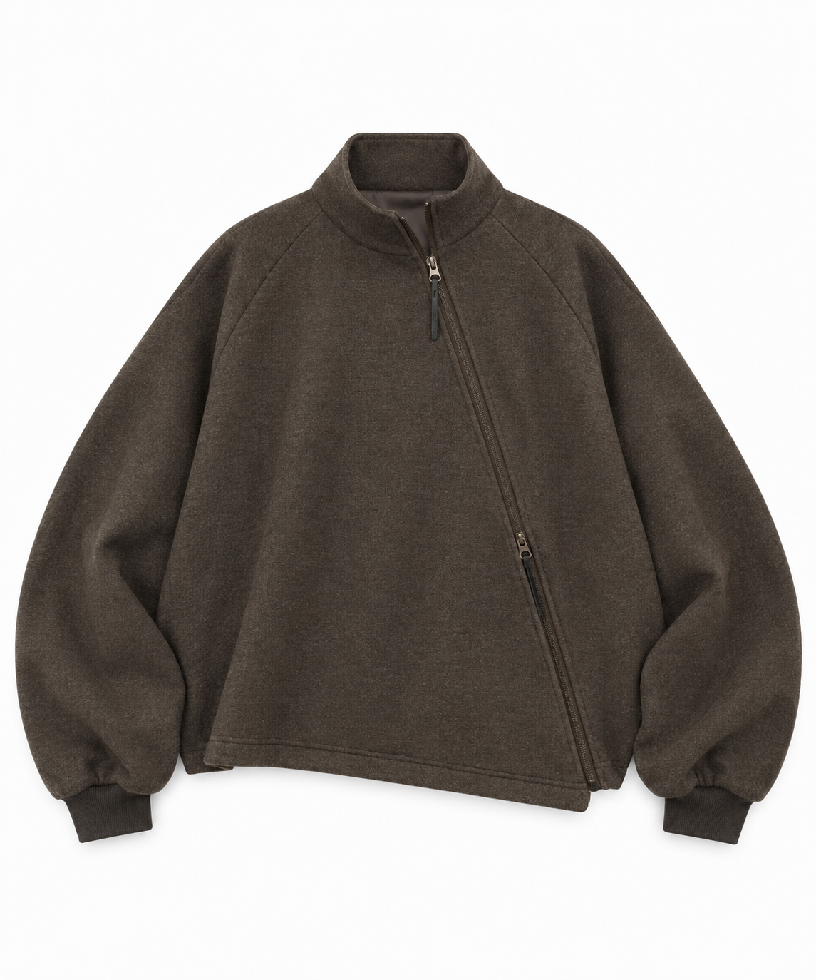 Oblique Zipper Sweatshirt