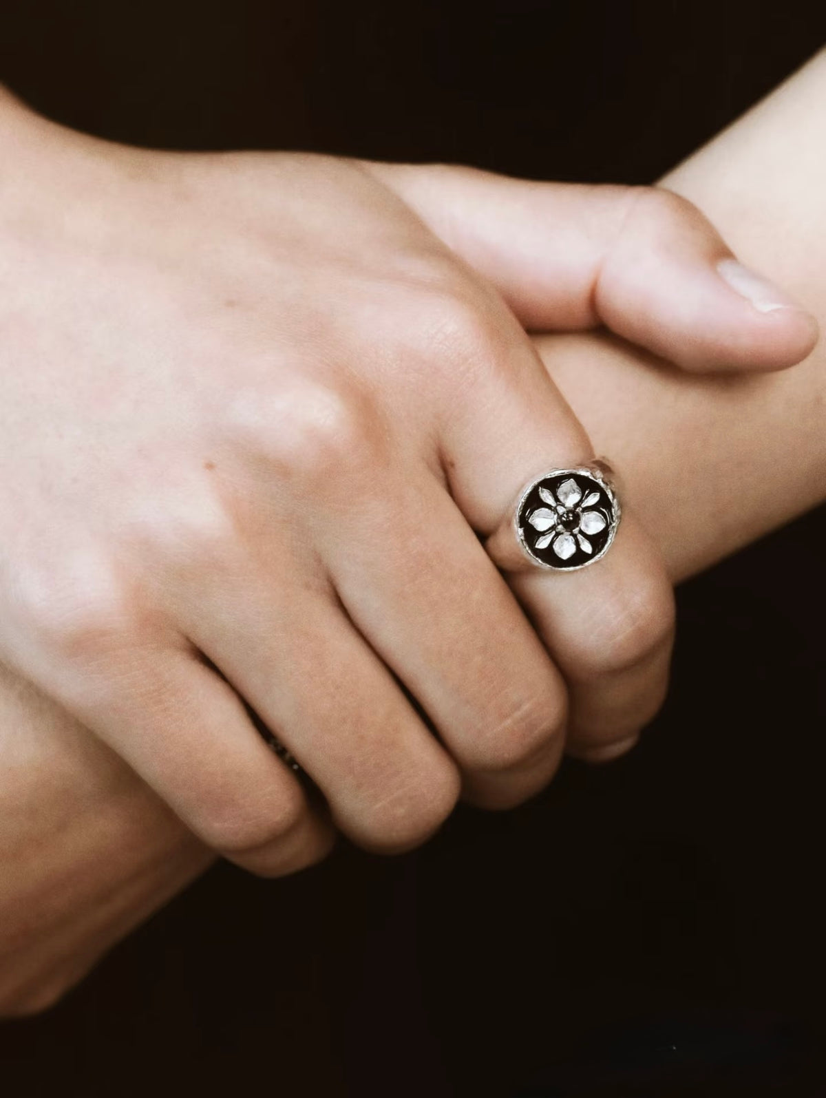 Shadow Lotus Medallion Ring