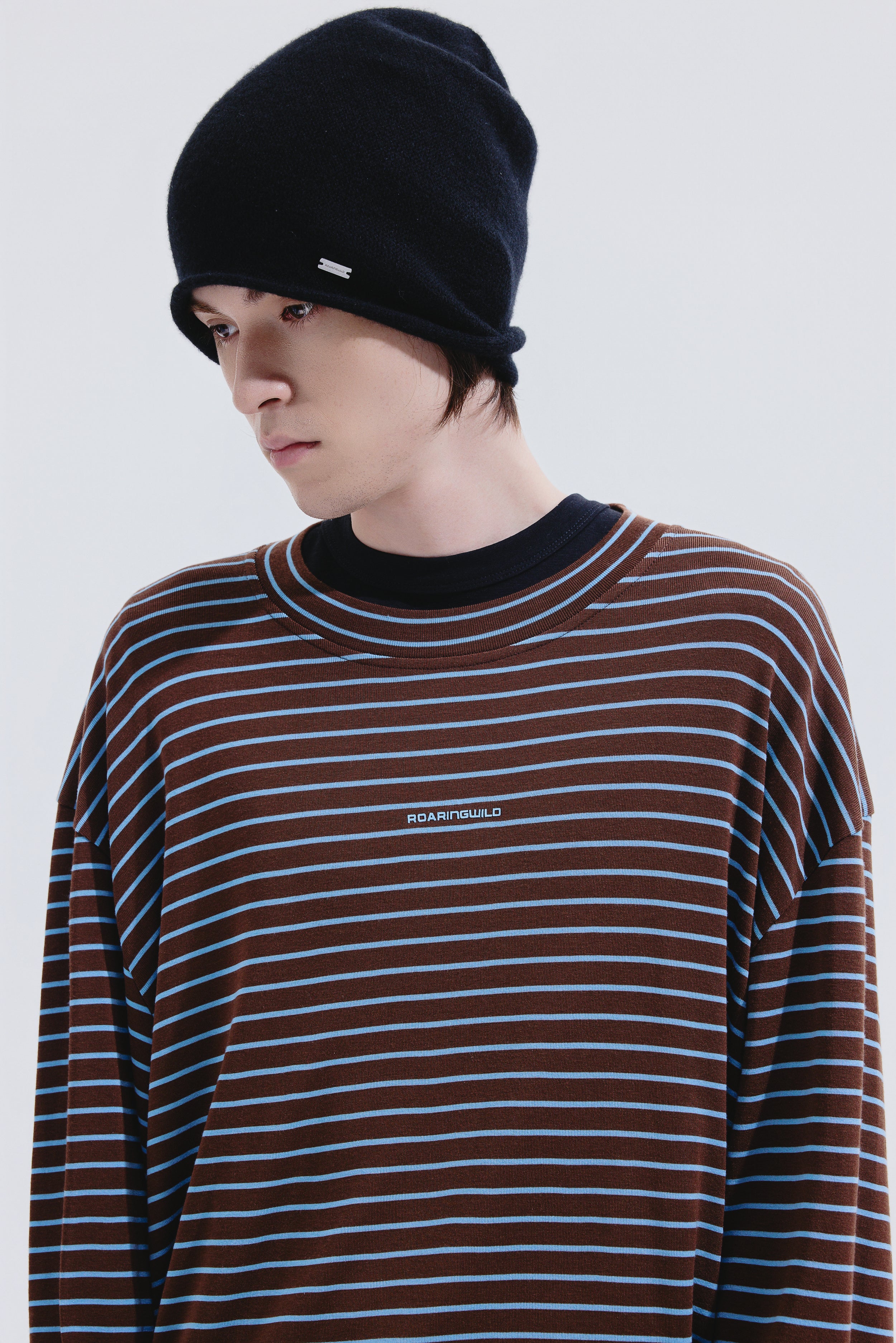 Wool-Blend Striped LS T-shirt