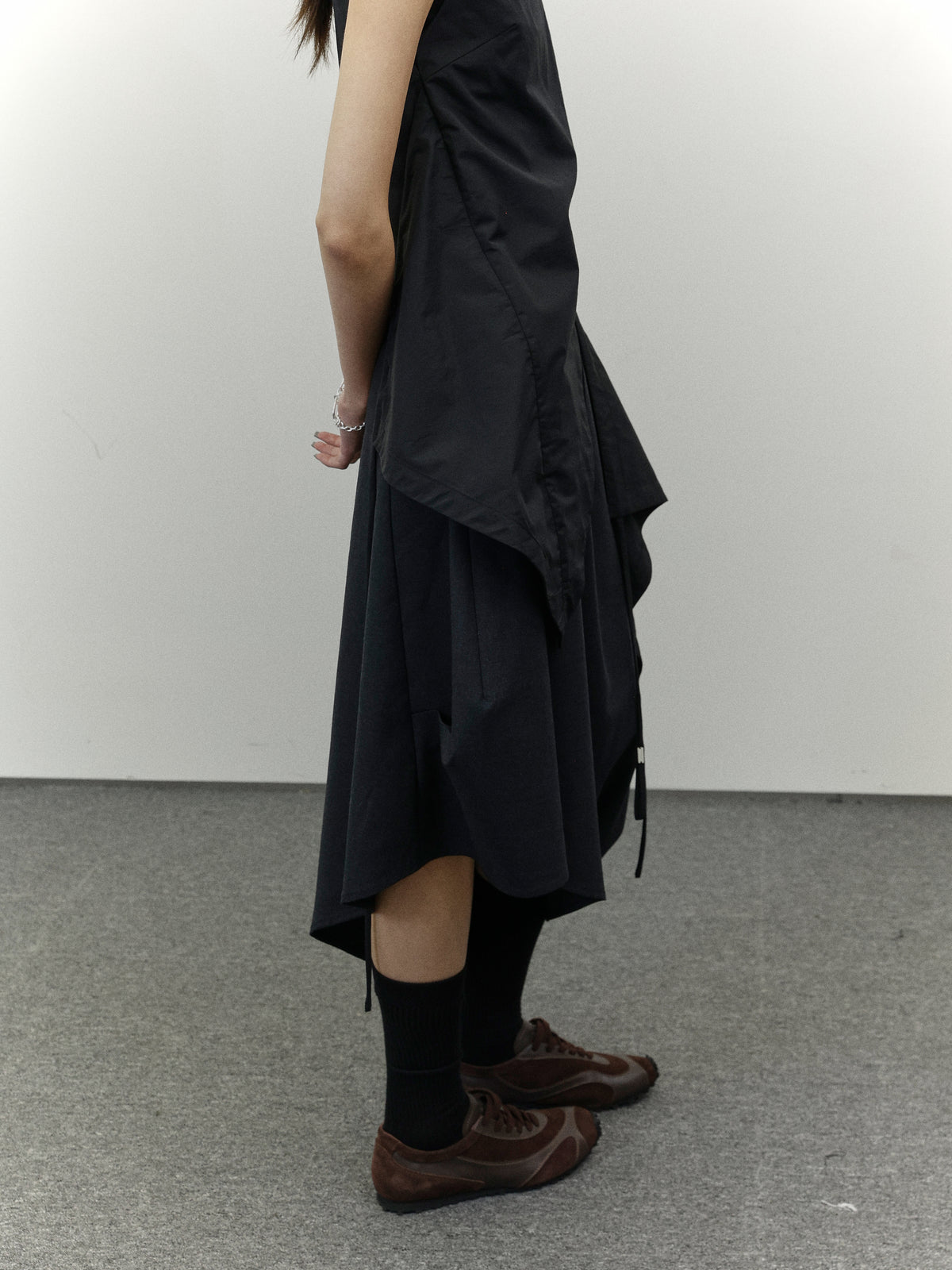Wool Asymmetrical Skirt