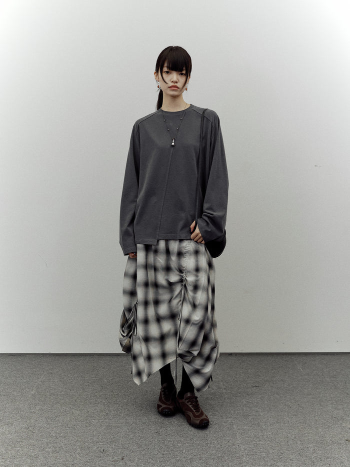 Split Oversized LS T-shirt
