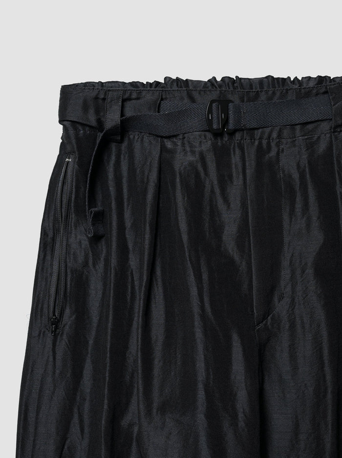 Barbell Object Tuck Wide Pants, Black