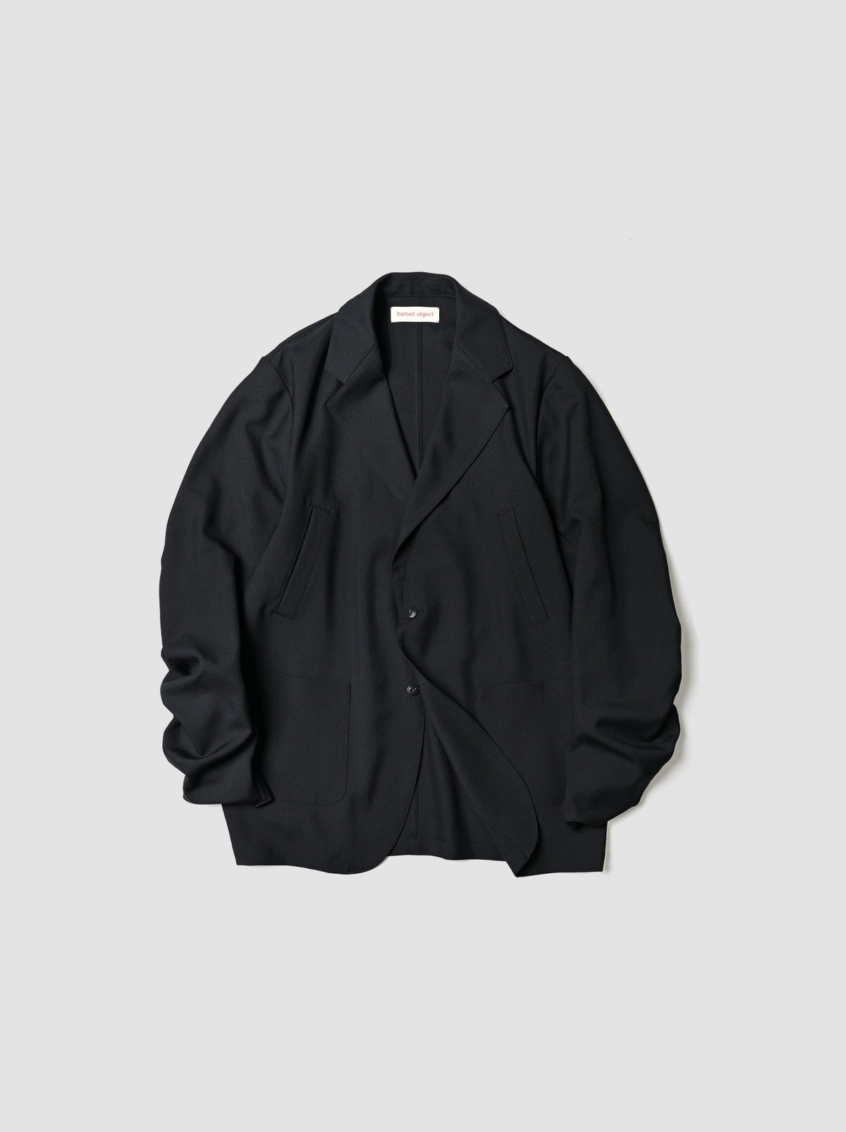 Barbell Object Unstructured Jacket, Black