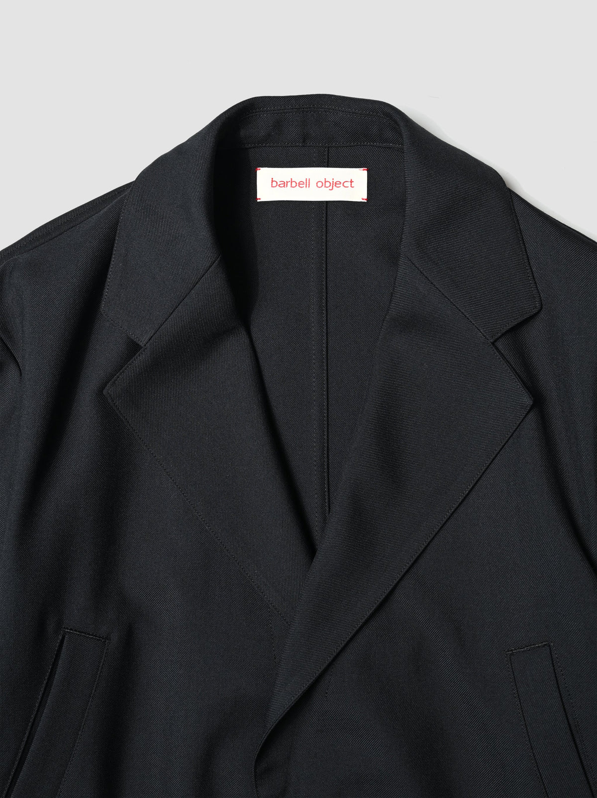 Barbell Object Unstructured Jacket, Black