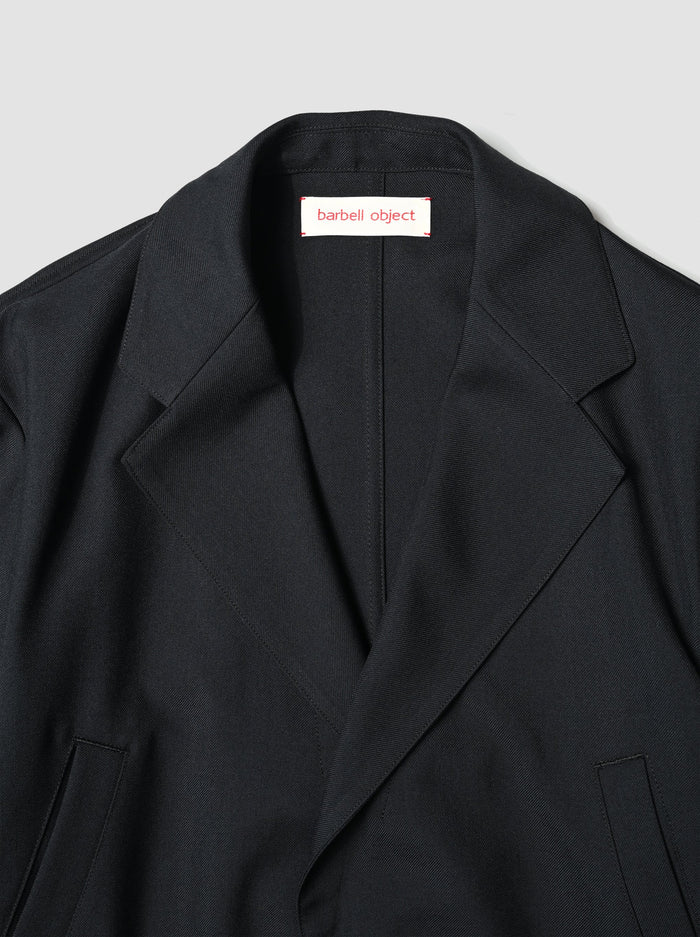 Barbell Object Unstructured Jacket, Black