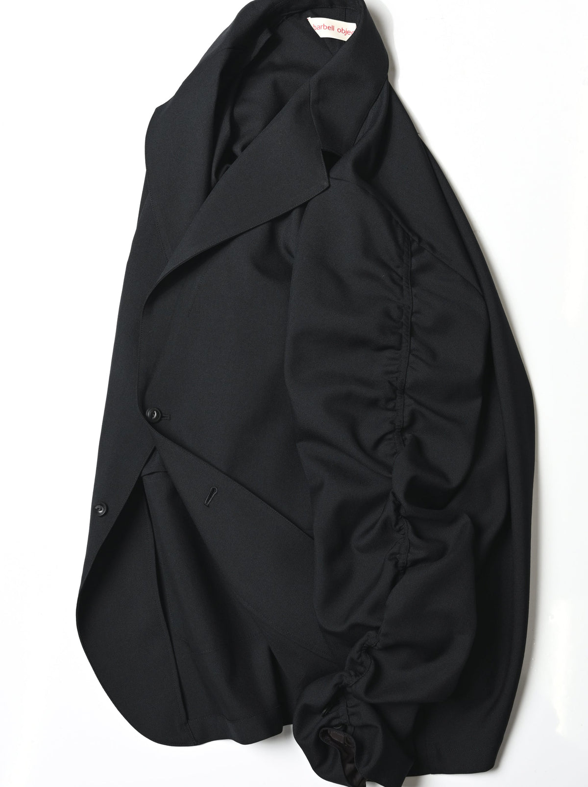 Barbell Object Unstructured Jacket, Black