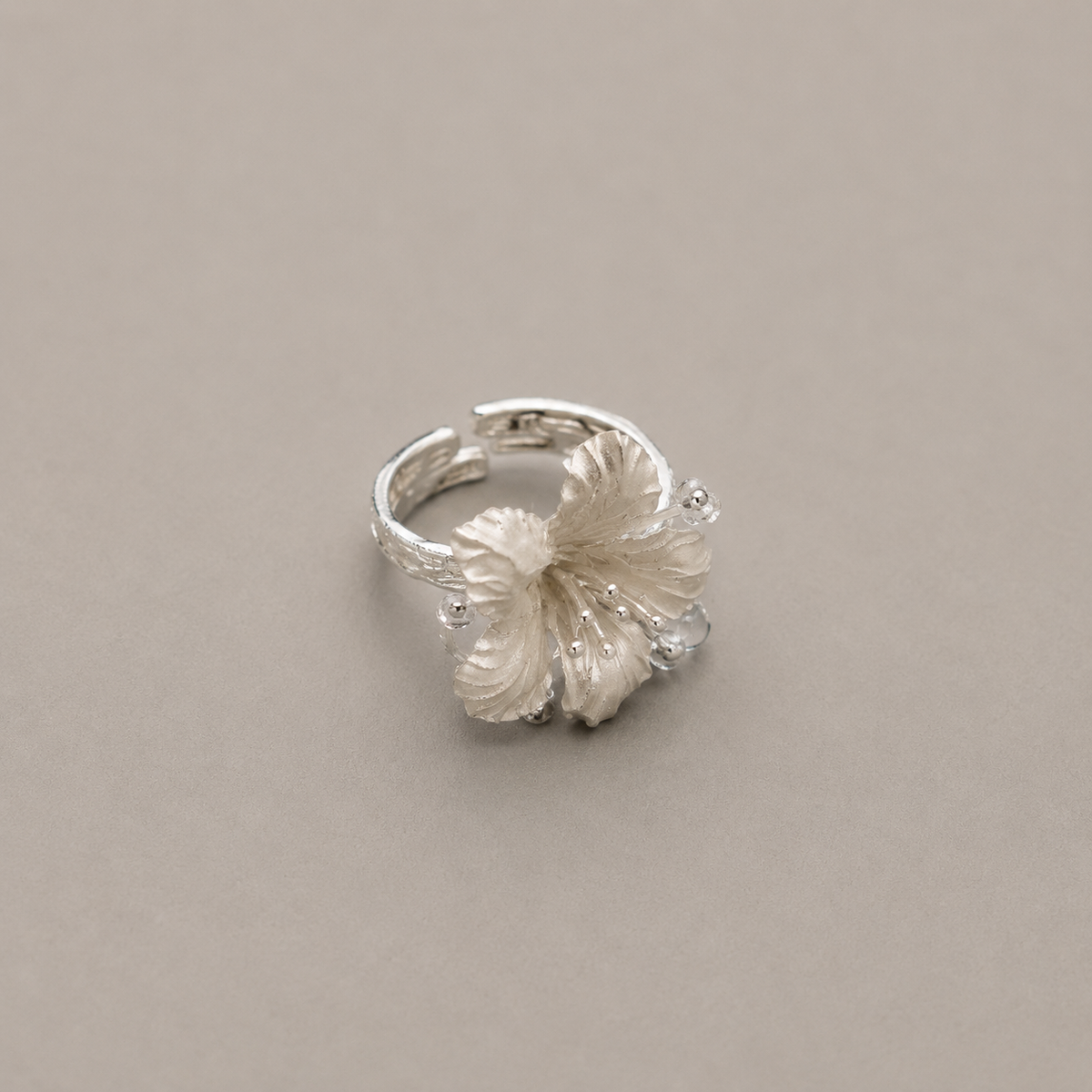 Silver Azalea Ring