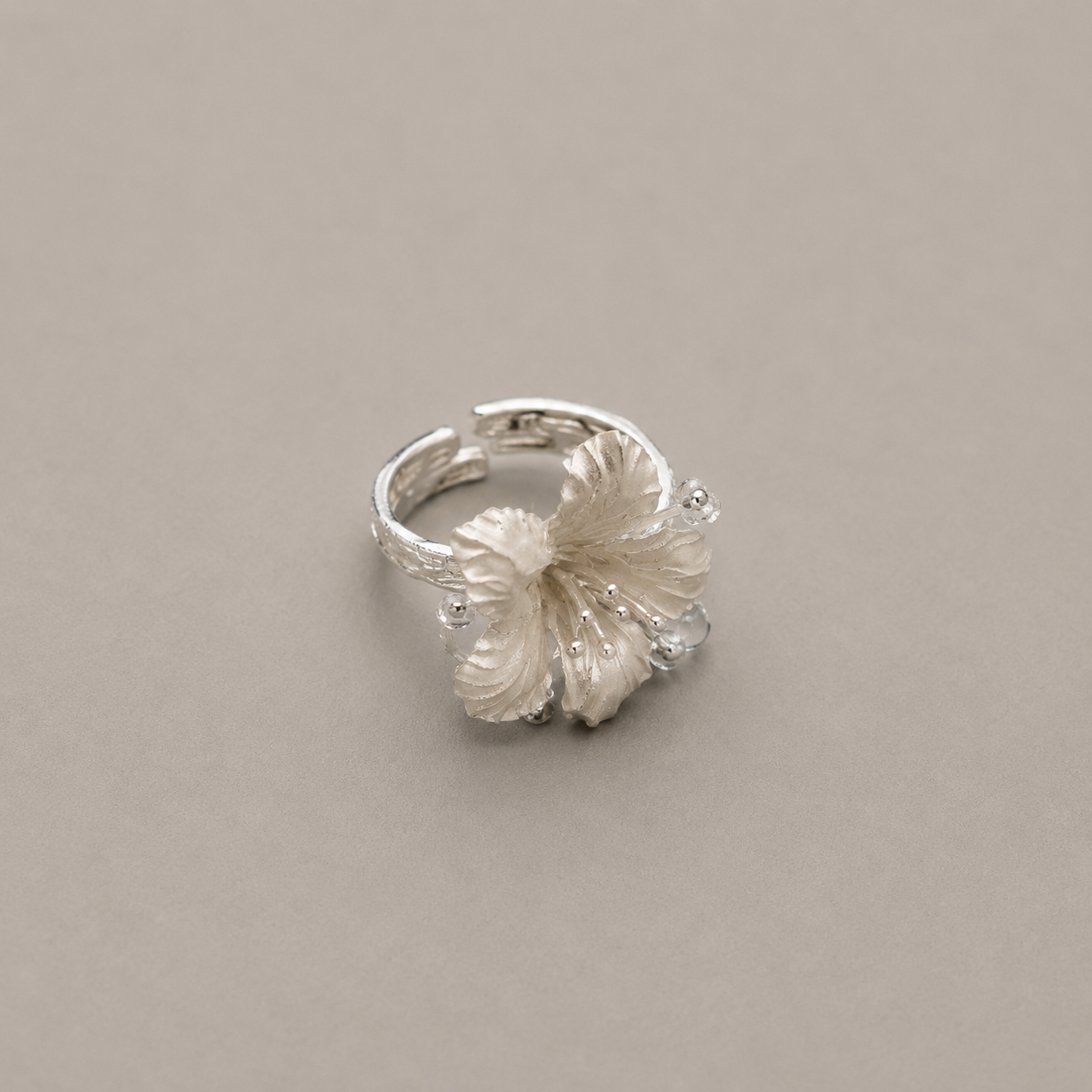 Silver Azalea Ring