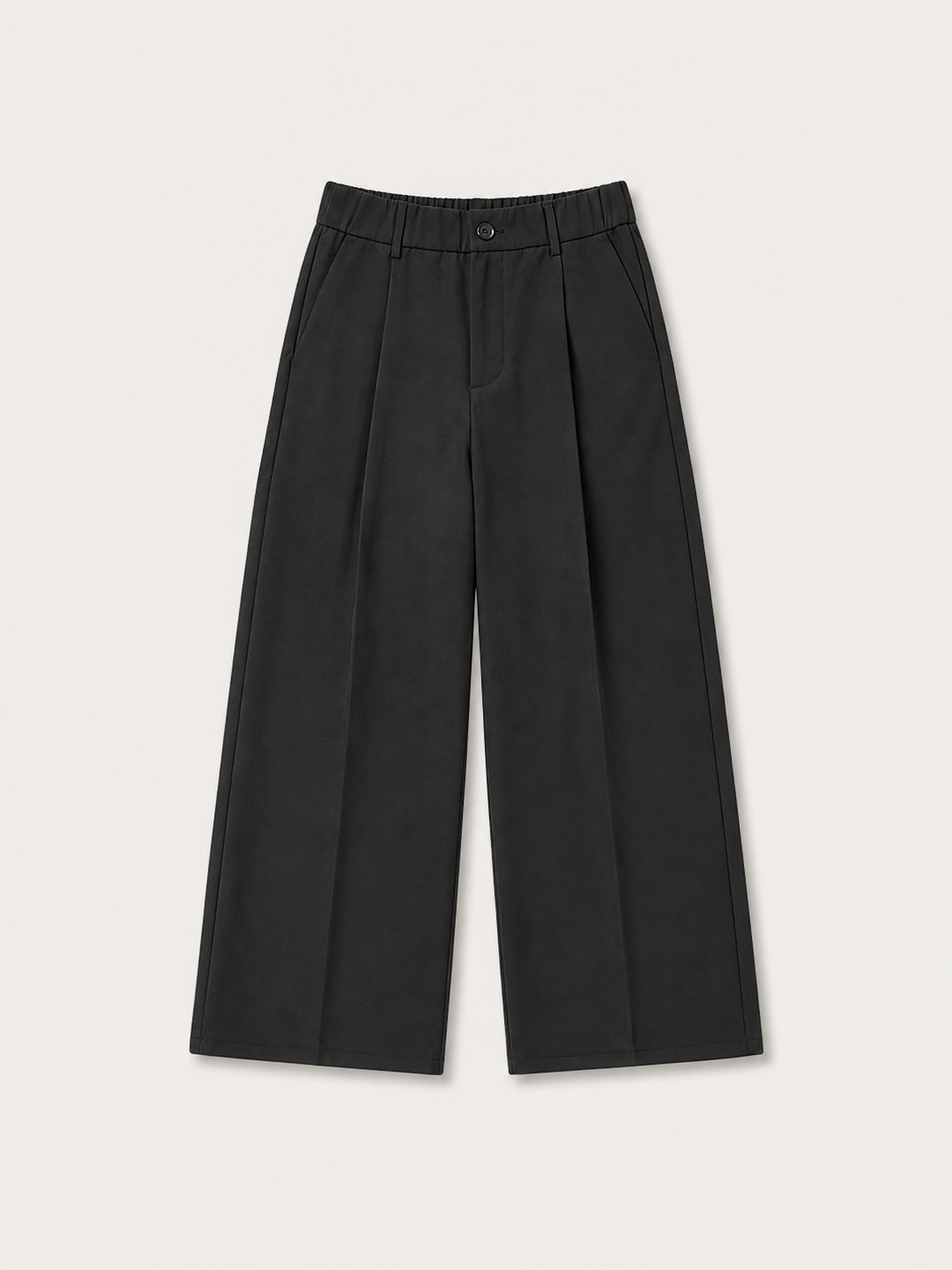 Mid-Rise Straight-Leg Trousers