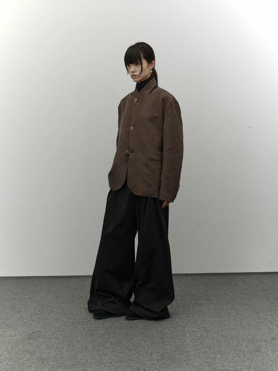 Pleated Wide-Leg Pants