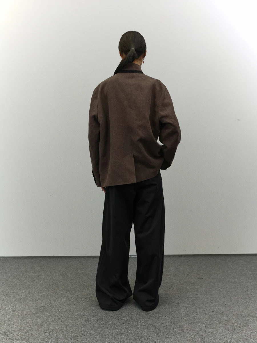Pleated Wide-Leg Pants