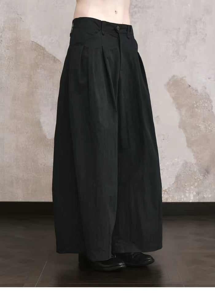 Multi-Pleat Samurai Pants