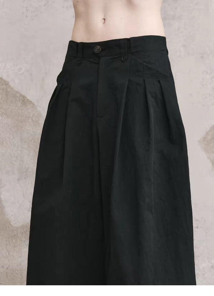Multi-Pleat Samurai Pants