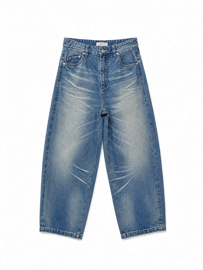 Retro Washed Loose Jeans