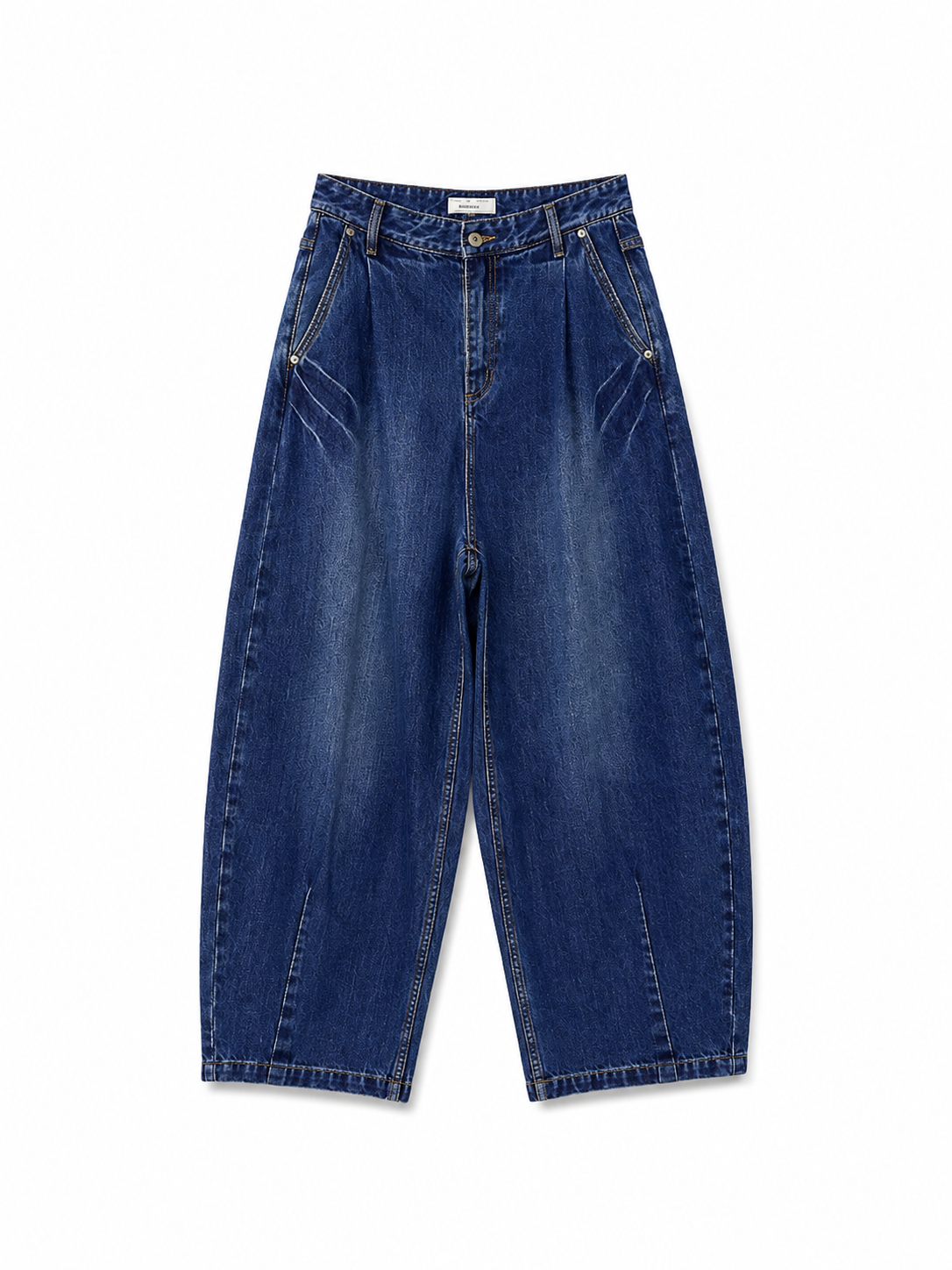 Washed Cocoon Jeans (Dark Indigo)
