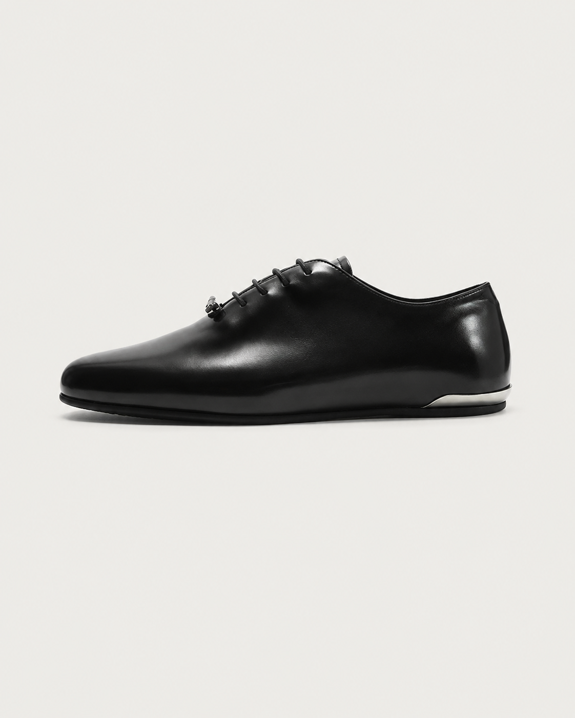 Metallic Leather Derby Shoes