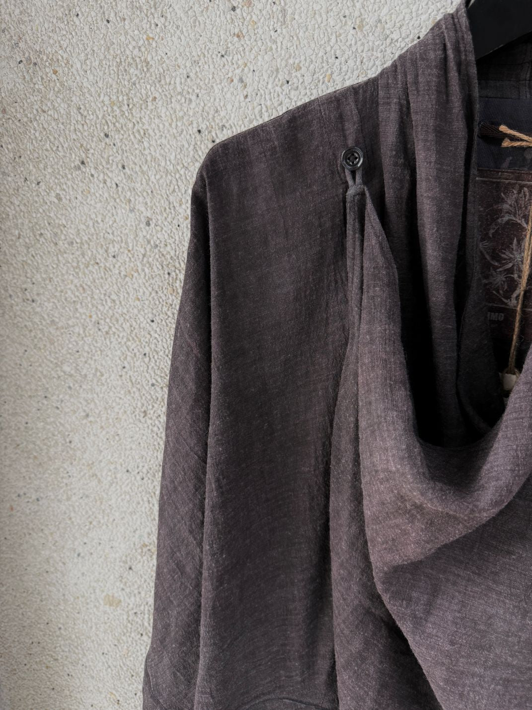 Cowl Neck Long Shirt (Purple)