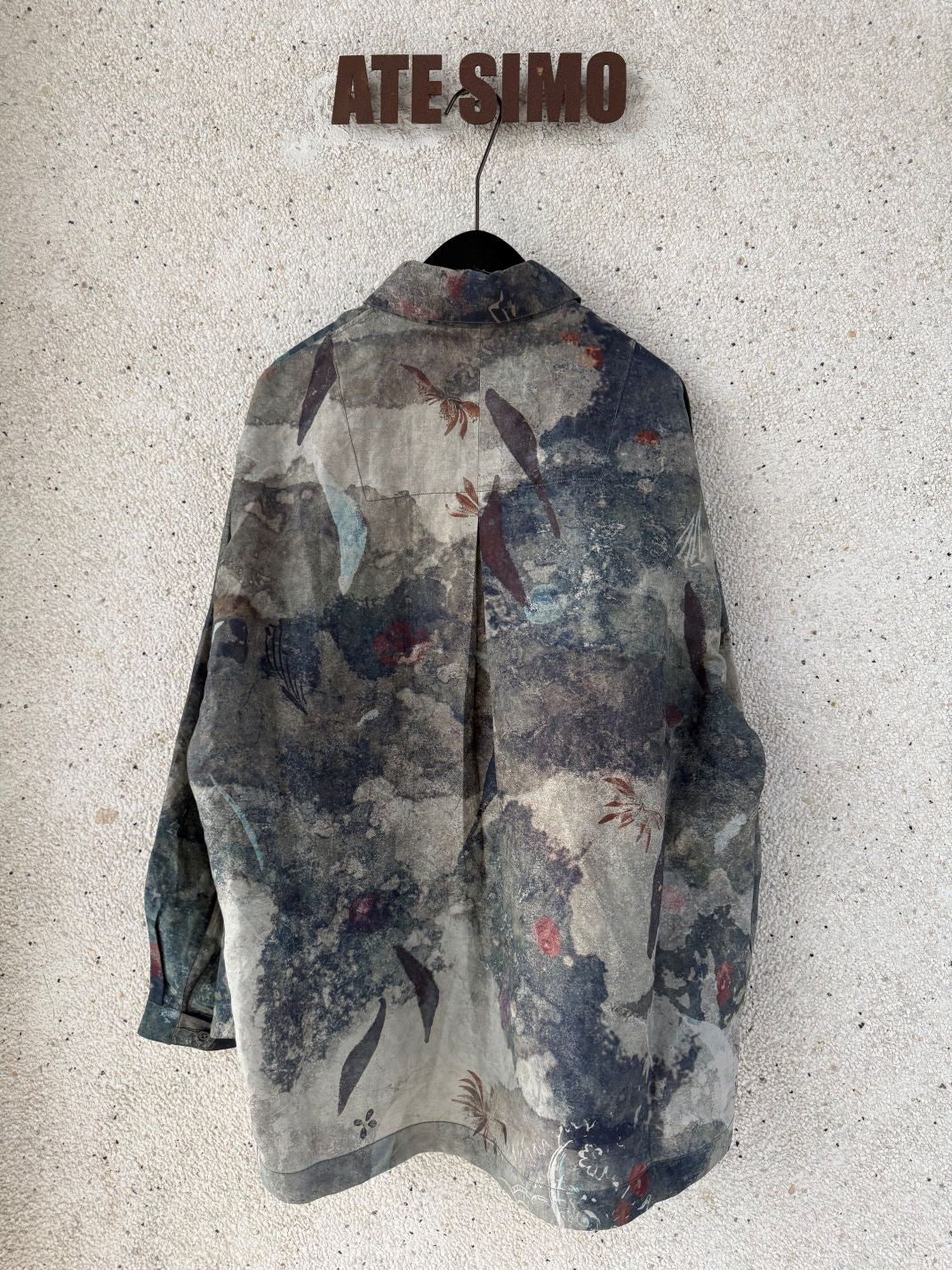 Asymmetric Placket Collared Shirt