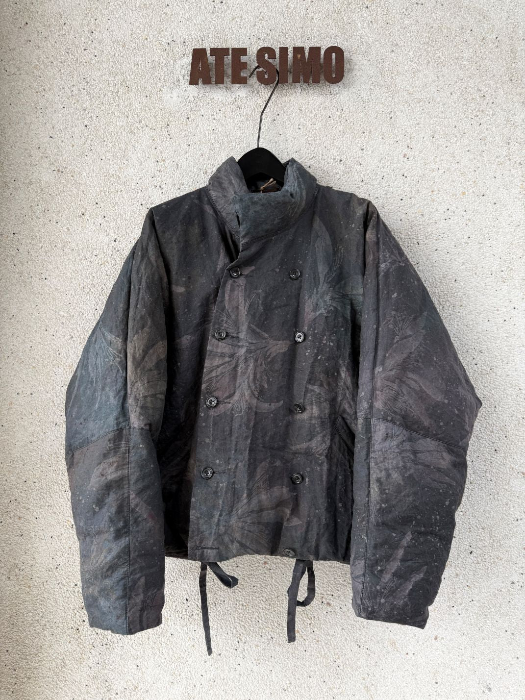 Double-Breasted Cropped Down Jacket