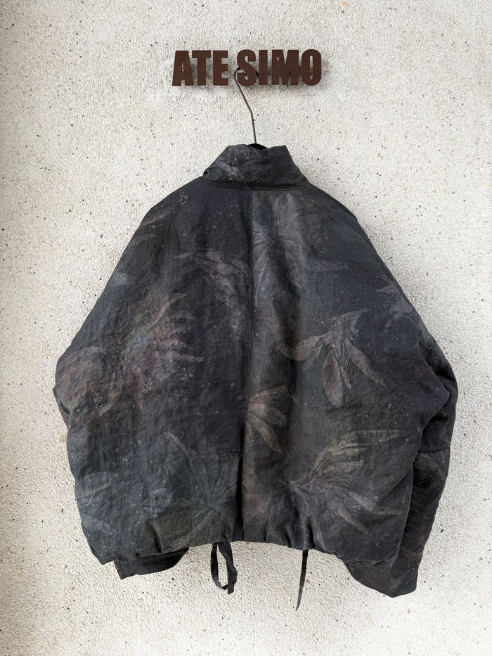 Double-Breasted Cropped Down Jacket