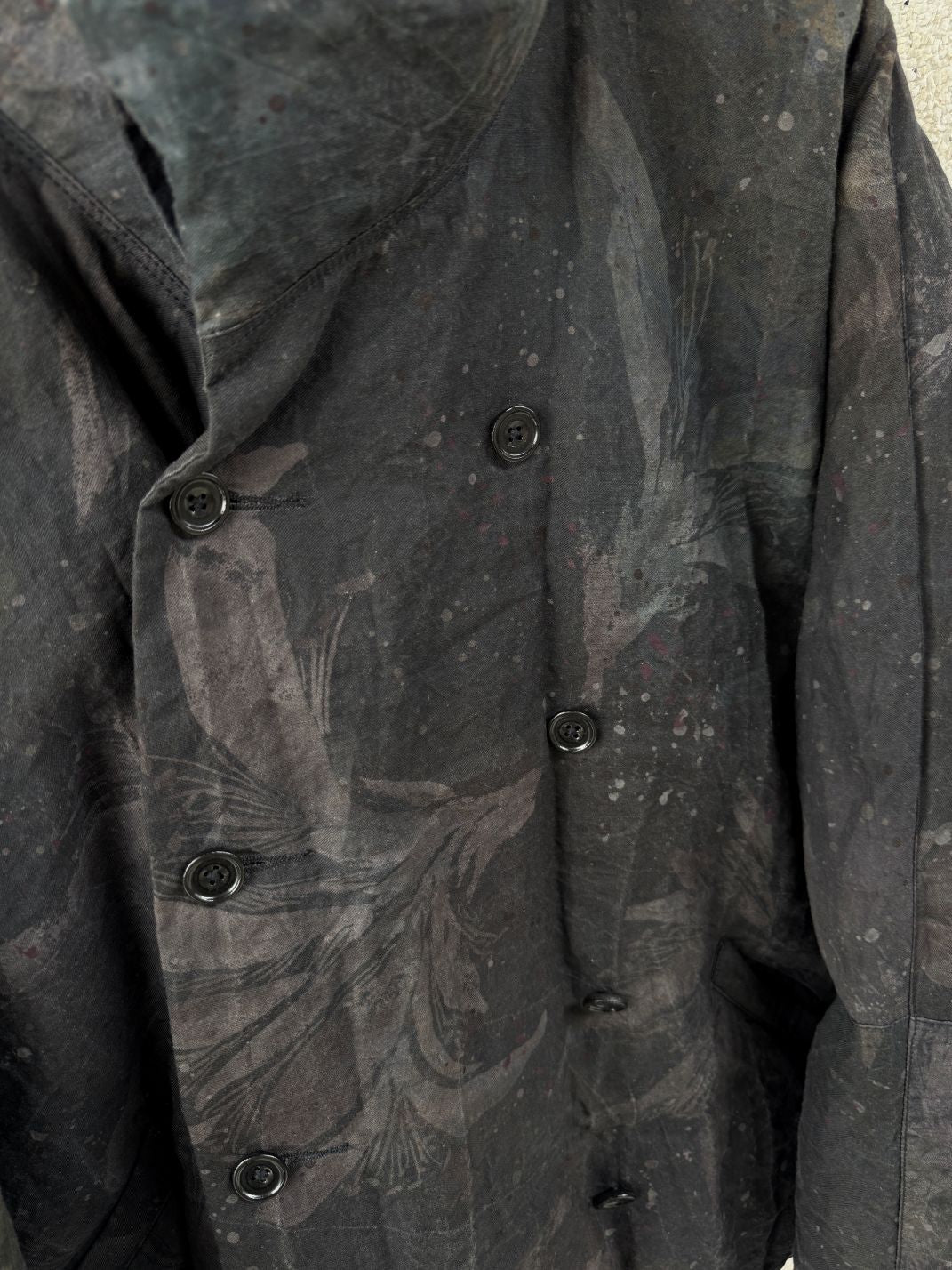 Double-Breasted Cropped Down Jacket