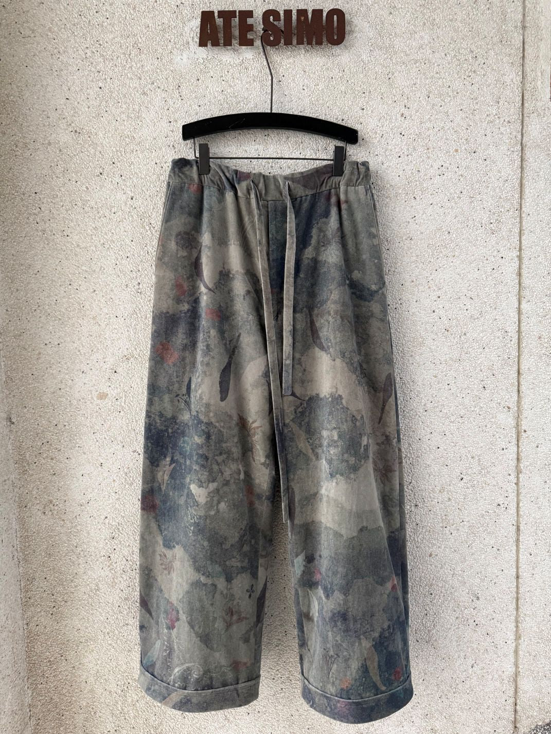Drawstring Relaxed Trousers (Digital Printed)
