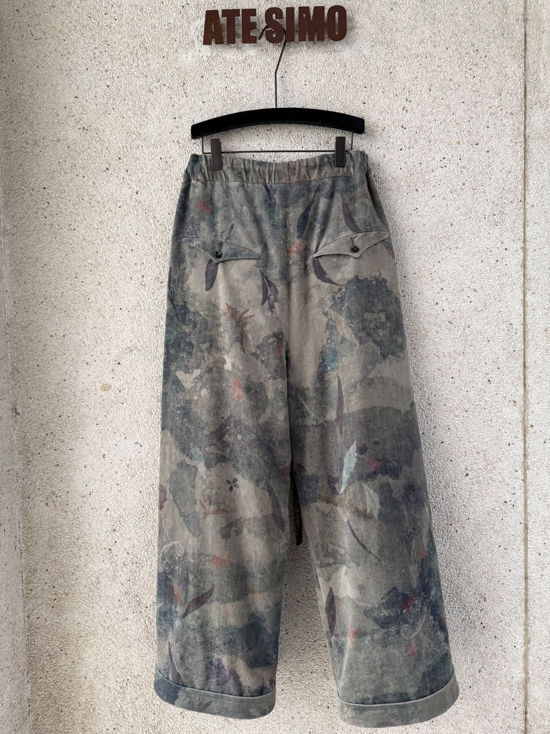 Drawstring Relaxed Trousers (Digital Printed)