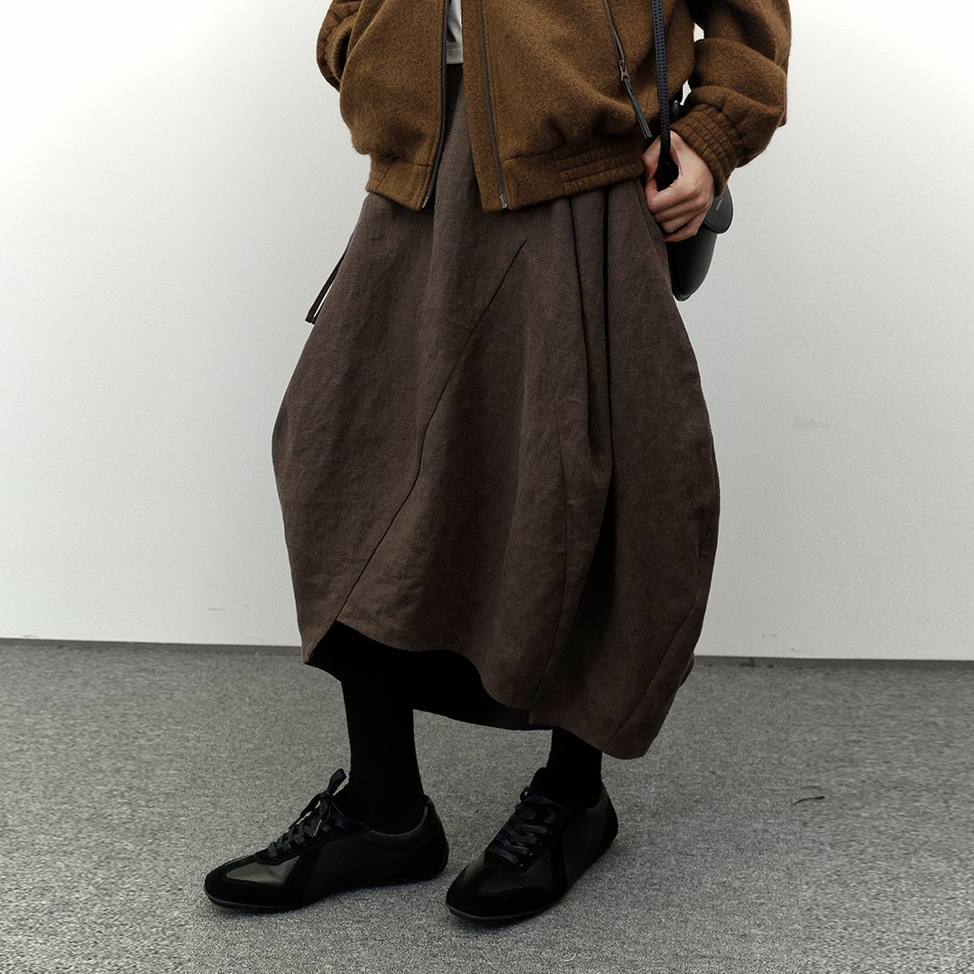 Split Cocoon Skirt