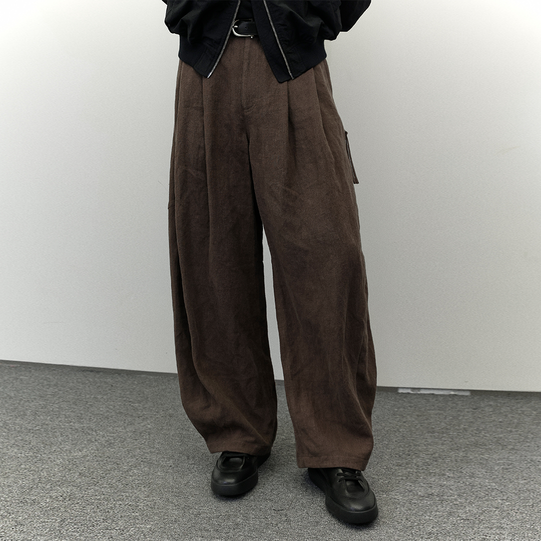 Pleated Cocoon Pants