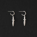 Leaf Tip Sterling Silver Drop Earrings