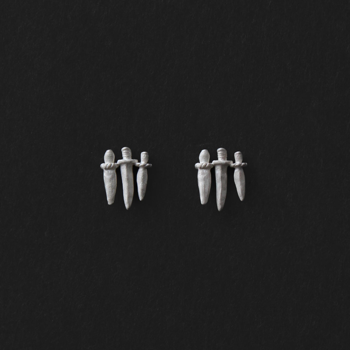Zhi Mang Sterling Silver Dagger Earrings