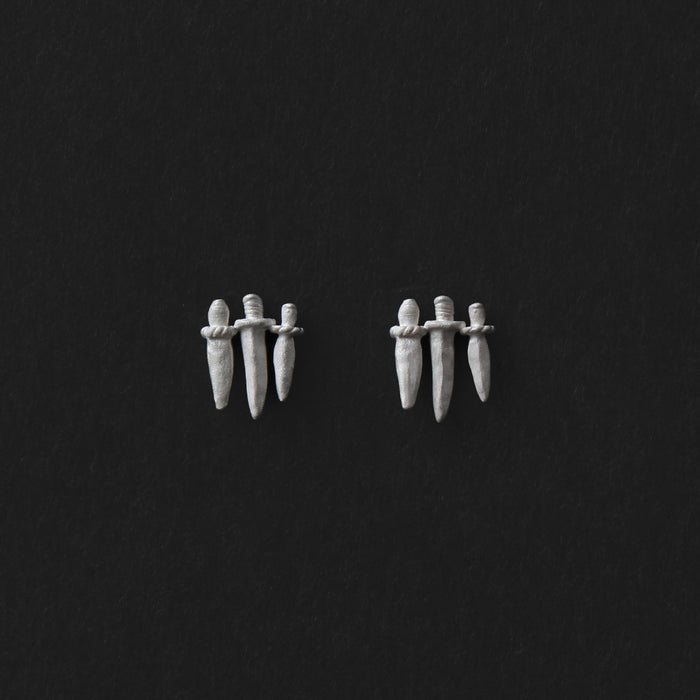 Zhi Mang Sterling Silver Dagger Earrings