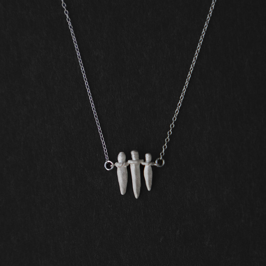 Zhi Mang Sterling Silver Dagger Pendant Necklace