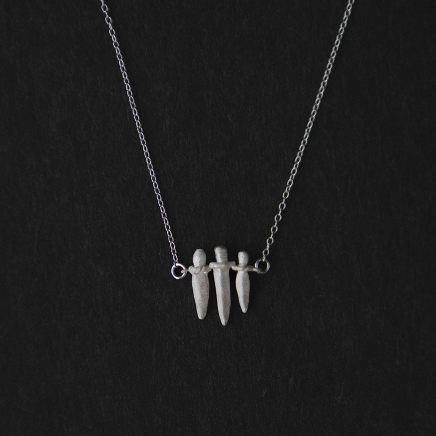 Zhi Mang Sterling Silver Dagger Pendant Necklace