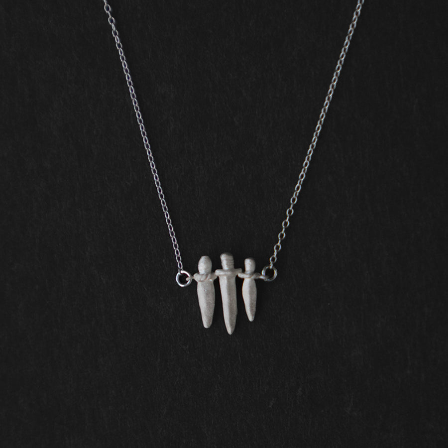 Zhi Mang Sterling Silver Dagger Pendant Necklace