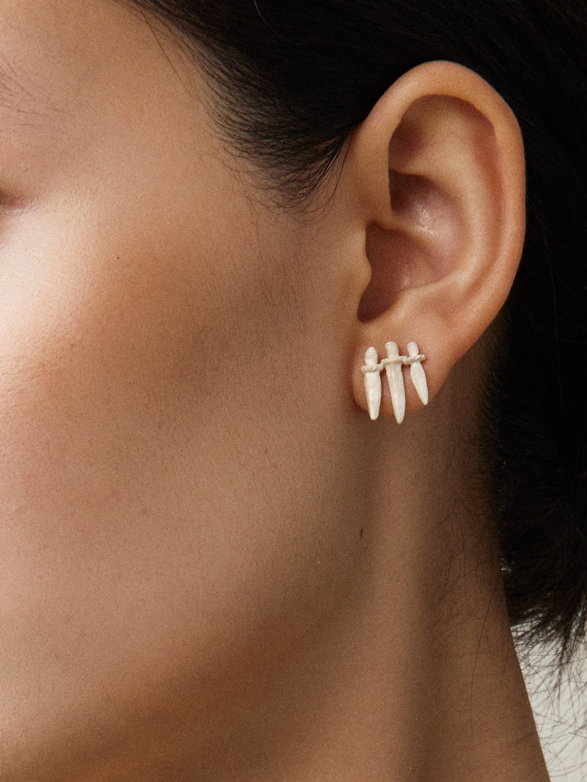 Zhi Mang Sterling Silver Dagger Earrings