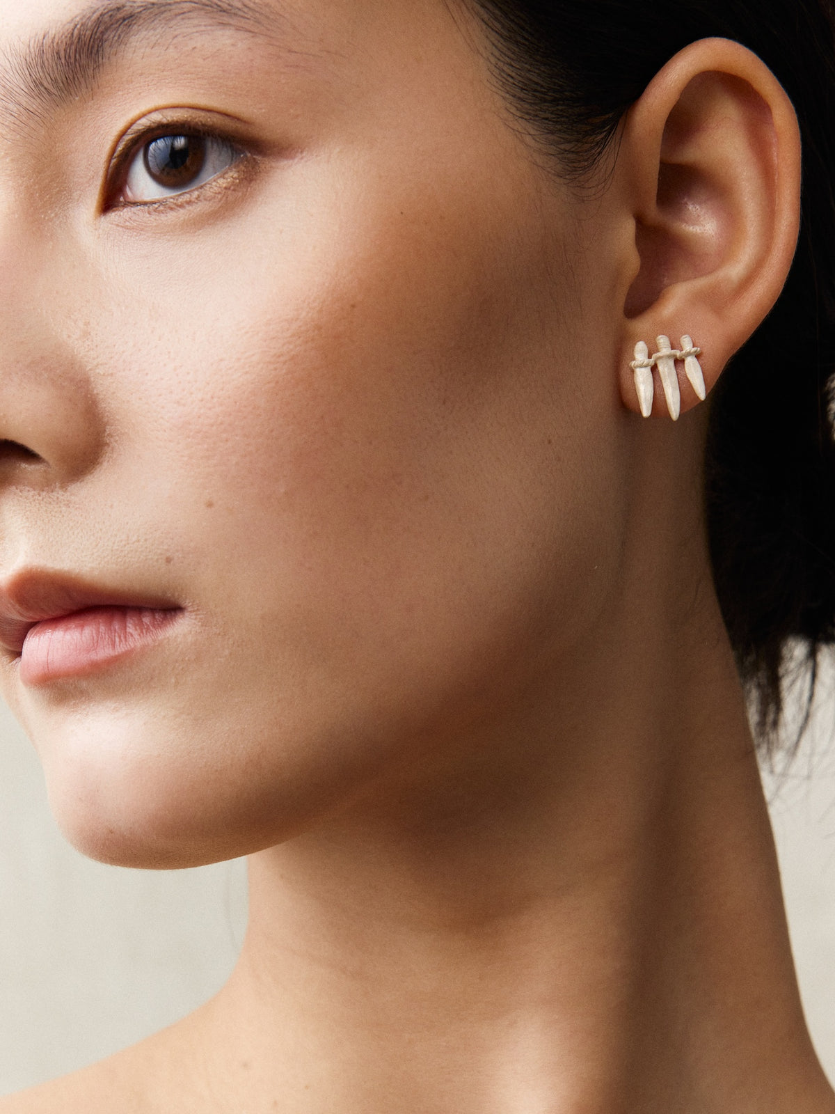 Zhi Mang Sterling Silver Dagger Earrings