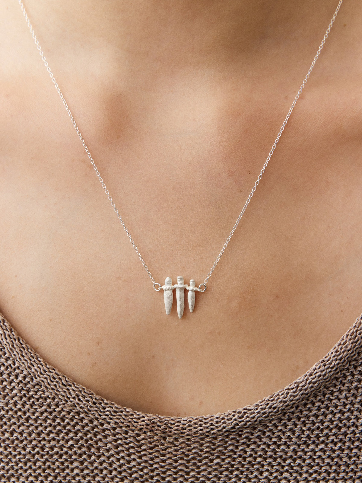 Zhi Mang Sterling Silver Dagger Pendant Necklace