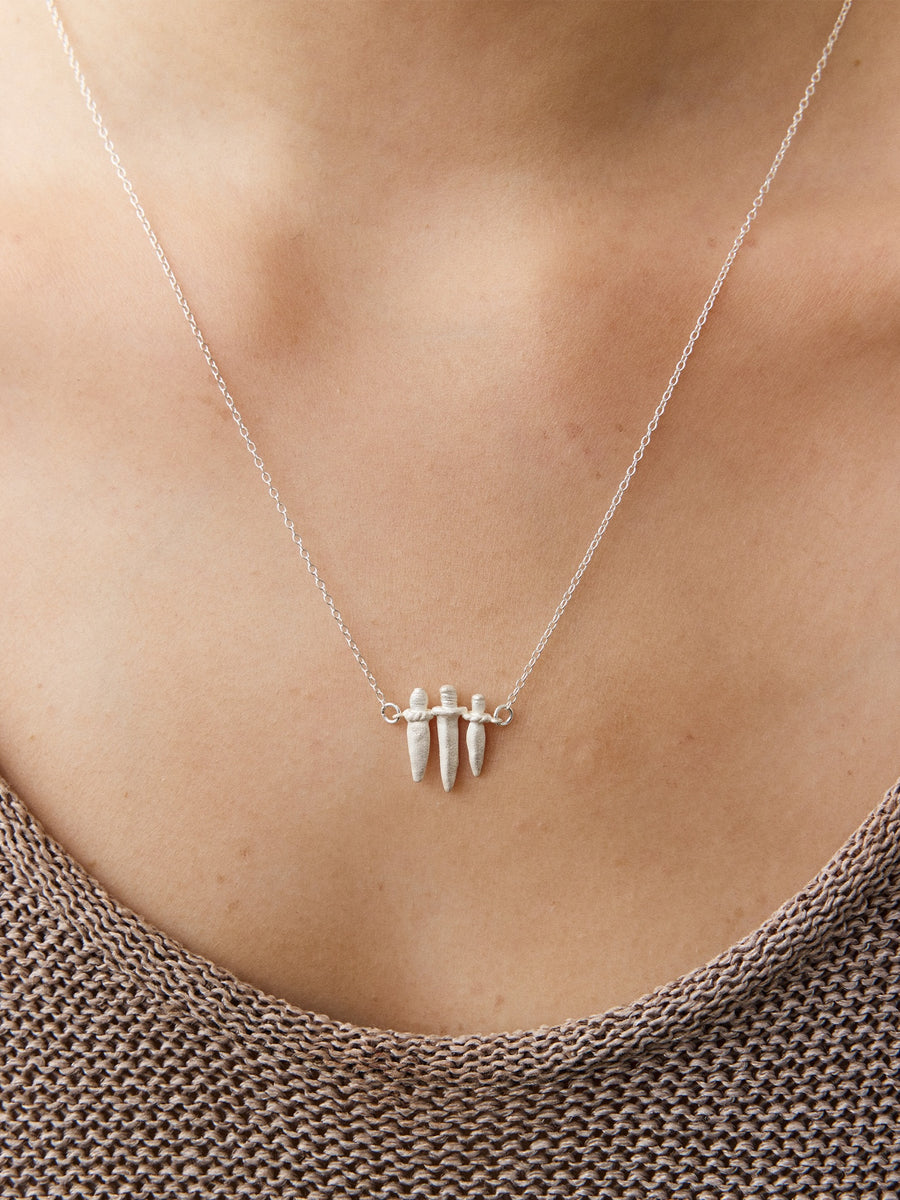 Zhi Mang Sterling Silver Dagger Pendant Necklace